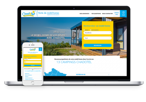site internet Chadotel mobil-homes